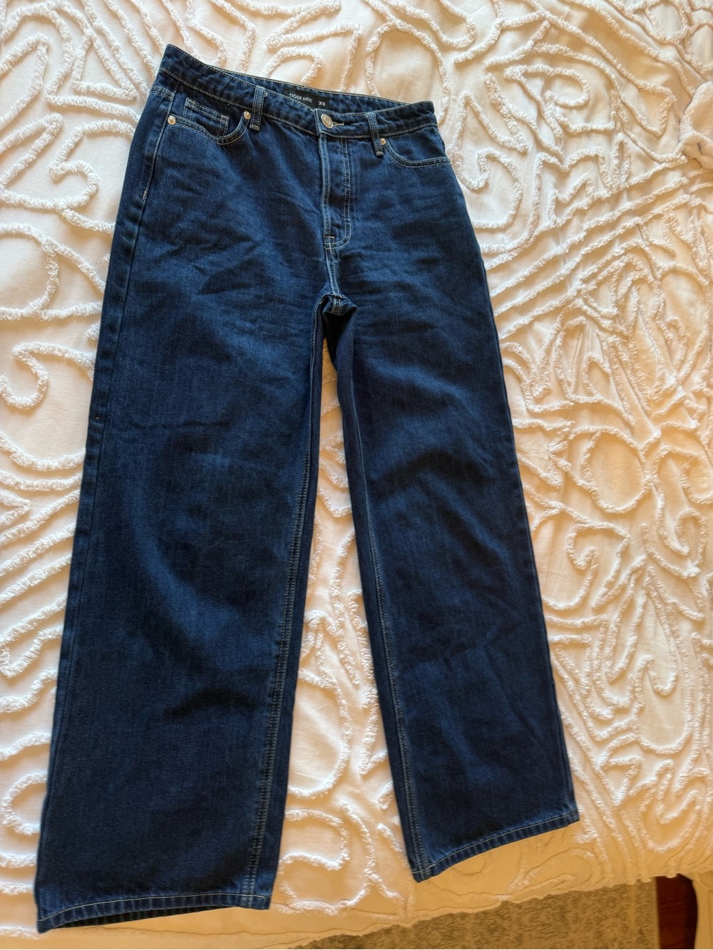 Tiger Mist Men's Dark Blue Relaxed Straight Jeans